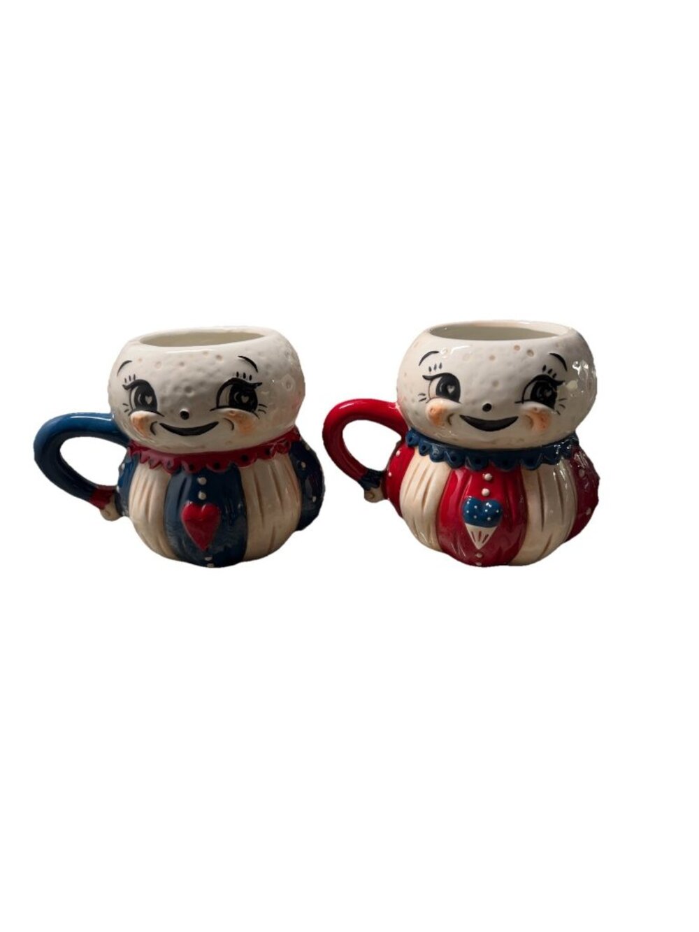 Johanna Parker Patriotic Luna Mugs  Set July 4th 2026 NEW Table Coffee Bar